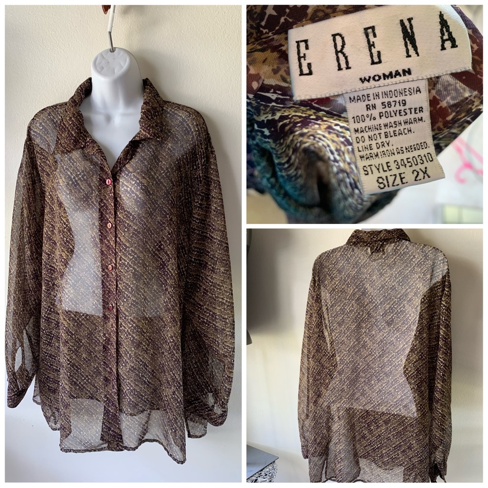 2x plus size blouse